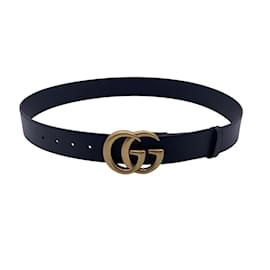 Ceinture de luxe pour femme - Ceinture fine Gucci Marmont GG verte à effet  python