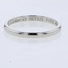 Cartier-platinum 1895 Wedding Ring B4078000-Silvery