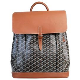 Goyard Schwarz-brauner Alpin MM-Rucksack Braun