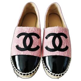 Chanel Tweed Espadrilles Pink