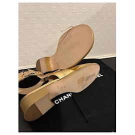 Chanel-Chanel sandals-Golden