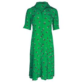 Vestido camisa estampado Altuzarra Wednesday em seda verde Outro