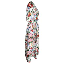 Autre Marque-Emilia Wickstead Zarina Kaftan-Kleid mit Blumendruck aus mehrfarbiger Baumwolle-Mehrfarben