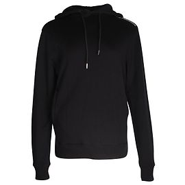 Paco Rabanne Sudadera con capucha y cordón con logo estampado en algodón negro Negro