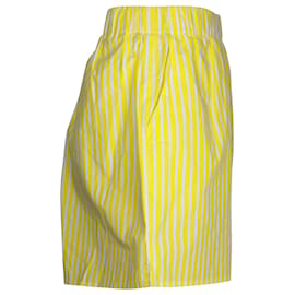 Autre Marque-Shorts listrados The Frankie Shop Lui em algodão amarelo-Outro