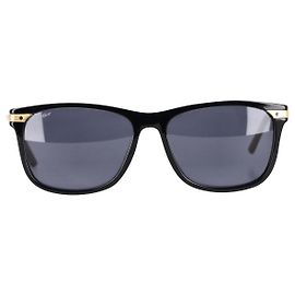 Cartier CT0104Occhiali da sole SA in acetato nero e metallo Nero