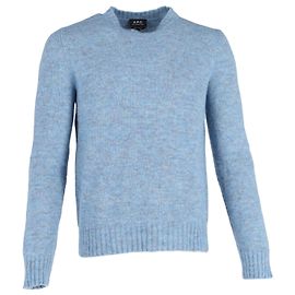 Apc a.P.C. Alpaca-Blend Lucas Sweater in Blue Wool Blue