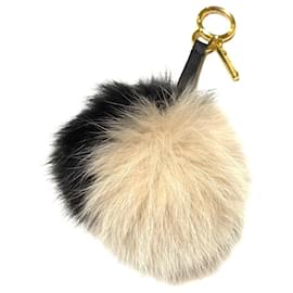 Fendi-Breloque Fendi Pompon-Écru