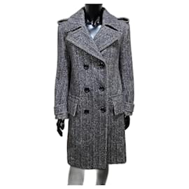 Tom Ford Grey Wool Coat Grey