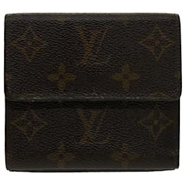Louis Vuitton-LOUIS VUITTON Monogram Porte Monnaie Bier Cartes Crdit Wallet M61652 base de autenticación7319-Monograma