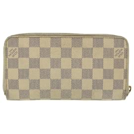Louis Vuitton-LOUIS VUITTON Damier Azur Zippy Wallet Portafoglio lungo N63503 LV Auth ep1328-Altro