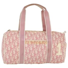 Dior Bag - Authentic Dior Monogram Mini Boston Bag in Beige / Pink Vintage 2000s Y2K 90s Genuine Handbag Bowling Weekend