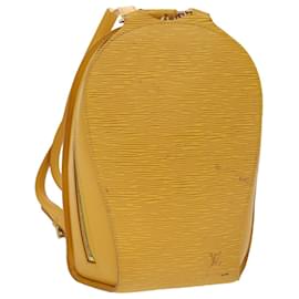 Louis Vuitton-LOUIS VUITTON Epi Mabillon Backpack Yellow M52239 LV Auth 41583-Yellow