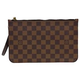 Louis Vuitton-Bolsa LOUIS VUITTON Damier Ebene Neverfull MM Autenticação de LV4169-Outro