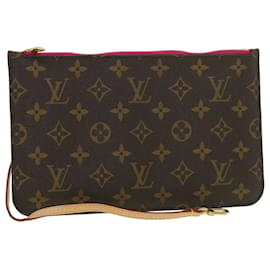 Louis Vuitton-LOUIS VUITTON Monogram Neverfull MM Pochette Accessoire Pochette LV Auth am4110-Monogramme