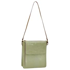 Louis Vuitton-LOUIS VUITTON Monogram Vernis Motto Pochette Accessoire Gris M91030 LV Auth bs7328-Autre