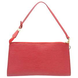 Louis Vuitton-Estuche LOUIS VUITTON Epi Pochette Accessoires Rojo M52987 Autenticación LV055-Roja