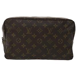 Louis Vuitton-Louis Vuitton Monogram Trousse Toilette 28 Clutch Bag M47522 LV Auth 48293-Monogram