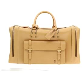 Louis Vuitton-LOUIS VUITTON Nomad Travel Boston Bag Commande spéciale Beige Auth LV 22115A-Beige