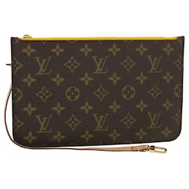 Louis Vuitton-LOUIS VUITTON Monogram Neverfull MM Pochette Accessoire Pochette LV Auth bs4717-Monogramme