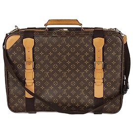 Louis Vuitton Louis Vuitton suitcase Satellite 50 monogram with shoulder strap Brown