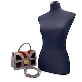 Dolce & Gabbana Maiolica Tile Print Rosalia Small Flap Crossbody Bag
