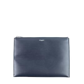 Saint Laurent-SAINT LAURENT Clutch bags-Navy blue