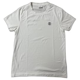 Burberry-Camiseta regular fit algodón orgánico talla M-Negro,Blanco