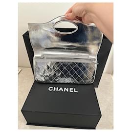 Chanel-Borsa con patta metallizzata Chanel-Altro