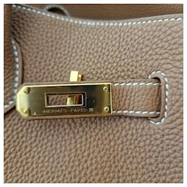 Hermès-Birkin 35 Gold togo-Brown
