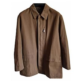 Hermès-Cotton coat-Brown