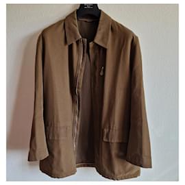 Hermès-Cotton coat-Brown