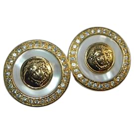 Gianni Versace-Gianni Versace clip earrings-Golden