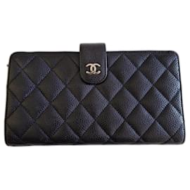 Timeless NEW CHANEL PURSE ZIPPERED BLUE LEATHER QUILTED BLUE LEATHER COIN  PURSE ref.829450 - Joli Closet