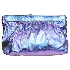 Isabel Marant Pochette Luz violette métallisée Violet