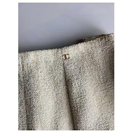 Chanel-skirt-Golden,Cream