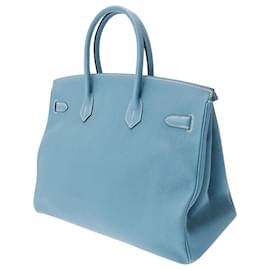 Hermès-HERMES BIRKIN 35-Bleu