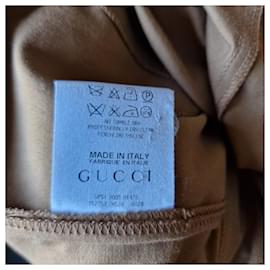 Gucci-Vestito elegante-Marrone