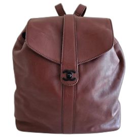 Chanel Backpack Light Brown Ostrich Leather Light brown