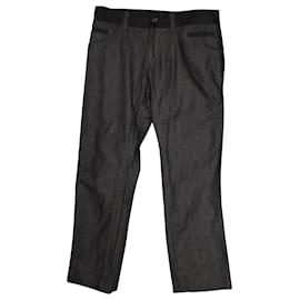 Vaqueros rectos Dolce & Gabbana de algodón negro Negro