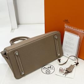HERMES Market Feu Shoulder Bag C Taurillon Clemence leather Orange SHW Used