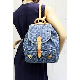 Louis Vuitton Monogram Denim Sac a Dos GM Backpack Blue ref.1038651 - Joli  Closet