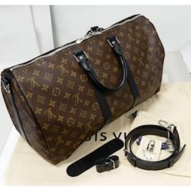 LOUIS VUITTON NEO GREENWICH Monogram Macassar Reisetasche Gurt in