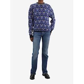 Chloé-Blue owl pattern sweater - size XS-Blue