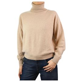 Allude Pull col roulé beige en cachemire - taille S Autre
