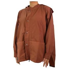 Autre Marque-Brown oversized rain jacket - size UK 10-Brown