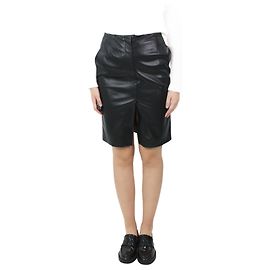 Nanushka Jupe à poches en simili cuir noir - taille S Noir