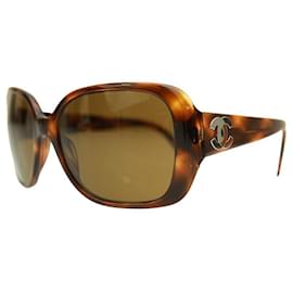 CHANEL Mens Womens Designer Sunglasses Brown Shield 5072 502/73