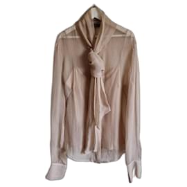 Camicetta di seta Alexander McQueen beige Beige