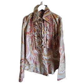Blusa Etro de algodón beige Beige